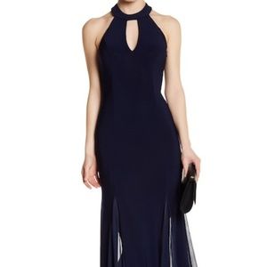 JUMP Beaded Godet Gown